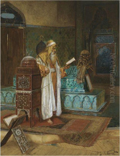 The Tomb Of Sultan Mehmet I Oil Painting by Rudolph Ernst