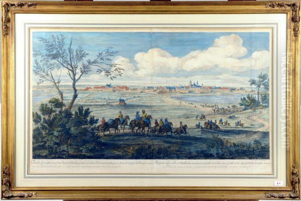 Le Siege De Louvain Oil Painting by Franz Ertinger