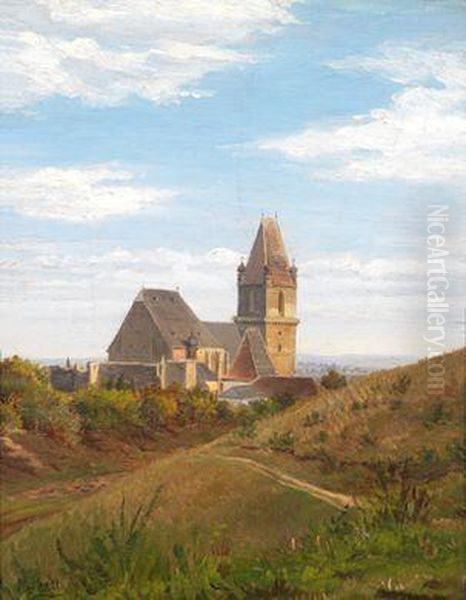 Motiv Aus Perchtoldsdorf Oil Painting by Marie Ertl