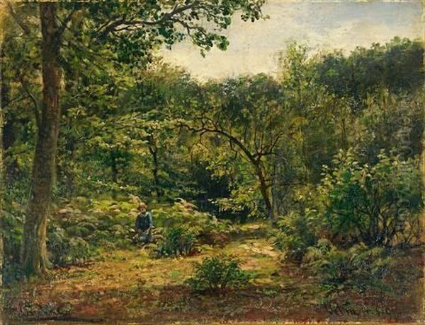 Landschaft Auf Vilm Oil Painting by Hermann Eschke