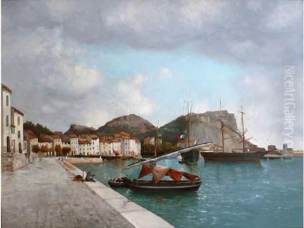 Port De Cassis Oil Painting by Esperandieu