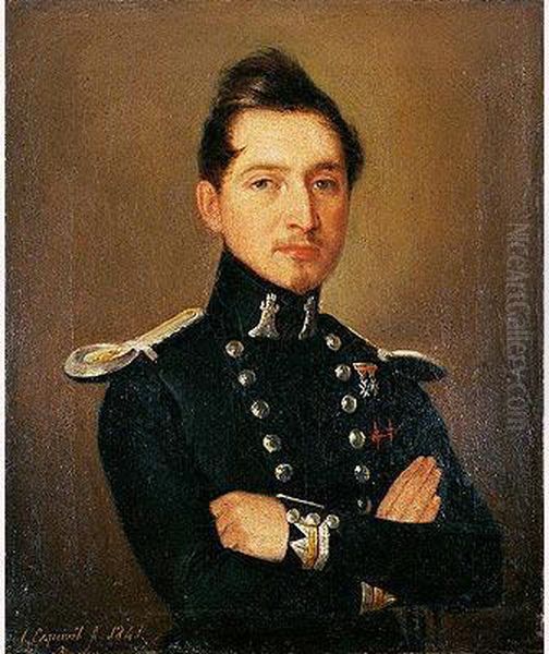 Retrato De Don Manuel Ibarra Guerrero, Xxiii Conde De Campos Oil Painting by Antonio Maria Esquivel Y Suarez De Urbina