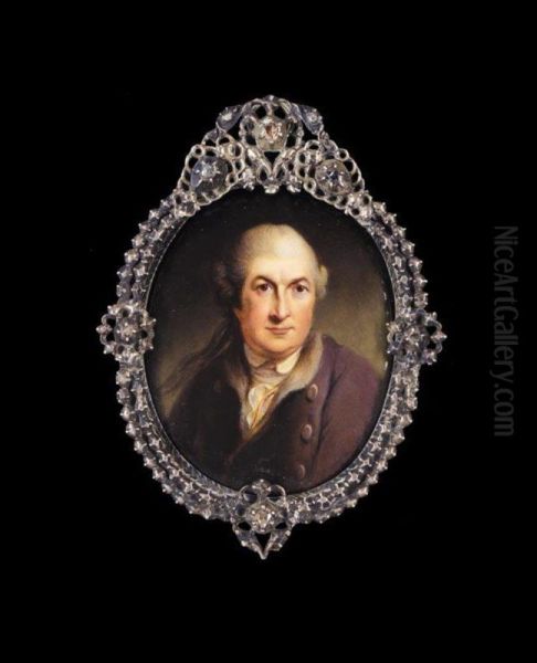 Portrait Of David Garrick Oil Painting by William Essex