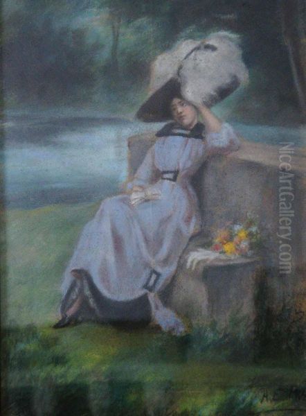 Figura De Mujer Oil Painting by Antonio Esteban Frias