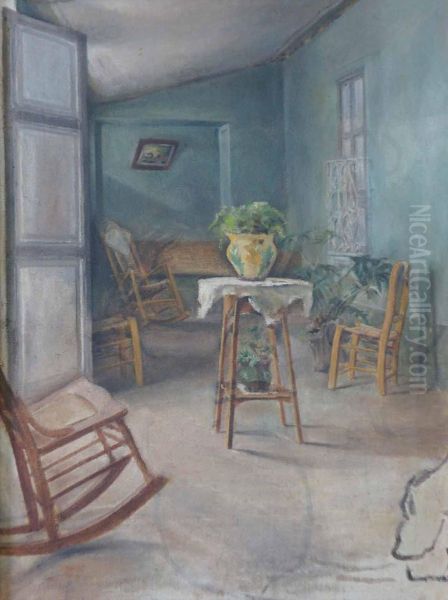 Interior Oil Painting by Antonio Esteban Frias