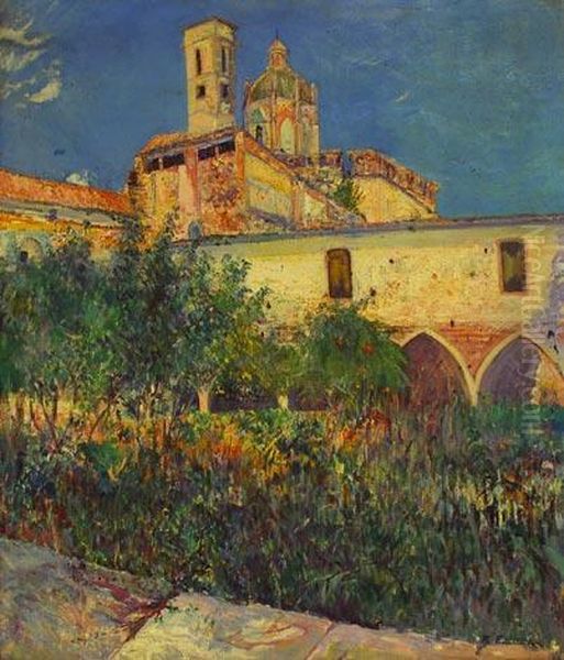 Vista De Pueblo Oil Painting by Ricardo J. Estivill De Llorach