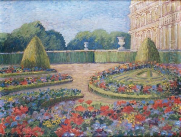 Versailles, Les Parterres Fleuris Oil Painting by Denis Etcheverry