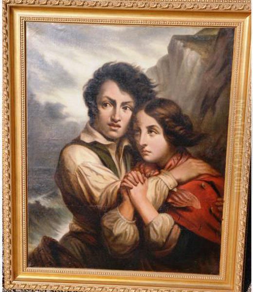 Rene Et Amelie D'apreschateaubriand Oil Painting by Charles Etienne