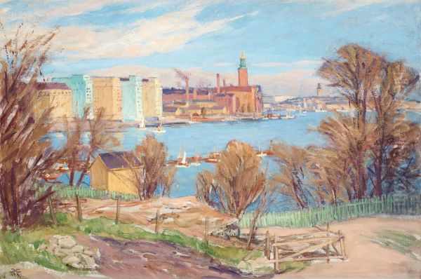 Norrmalarstrand Oil Painting by Prince Eugen Of Sweden