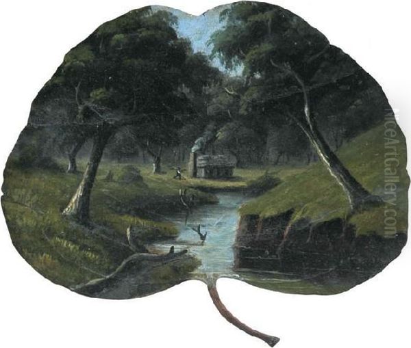 Chiltern Oil Painting by A.W. Eustace