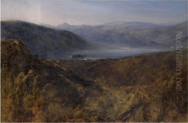 Lake Windermere, Cumbria Oil Painting by Bernard Walter Evans