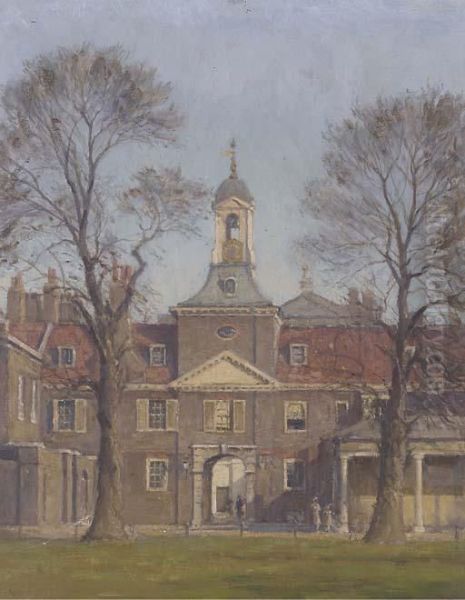 Kensington Palace Oil Painting by Edmund William Evans