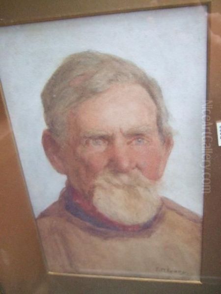 Head Studies Of Fishermen Oil Painting by Frederick Mcnamara Evans