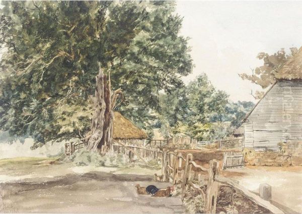 Near Frant, East Sussex Oil Painting by William Evans Of Bristol