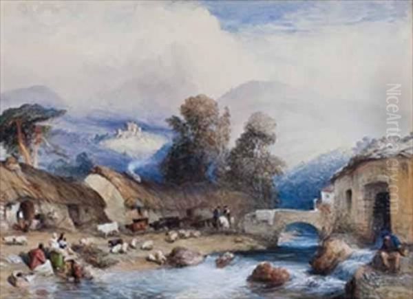 In The Highlands Oil Painting by William of Eton Evans