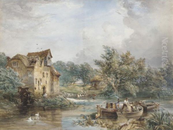 The Eton Cobbler Oil Painting by Samuel Thomas George Evans