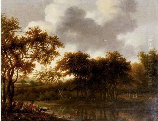 La Chasse Au Chevreuil Oil Painting by Cornelis Willemsz. Eversdyck