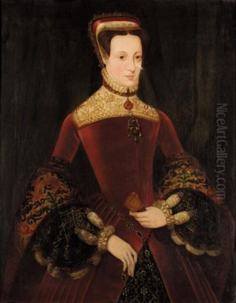 Portrait Of Mary Queen Of Scots Oil Painting by Hans Eworth