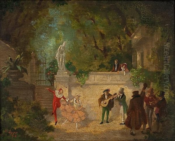 Fest Im Park Oil Painting by Gustav Eyer