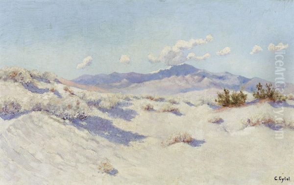 Palm Desert Oil Painting by Carl A. Eytel