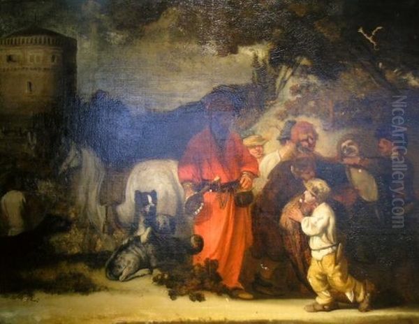 Biblical Scene Oil Painting by Barent Fabritius