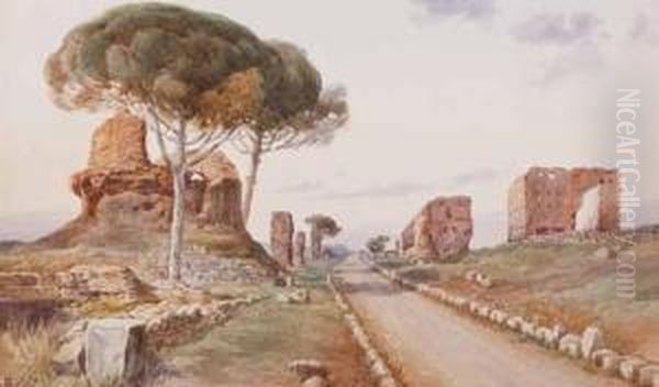 Ruins Oil Painting by Gaetano Facciola