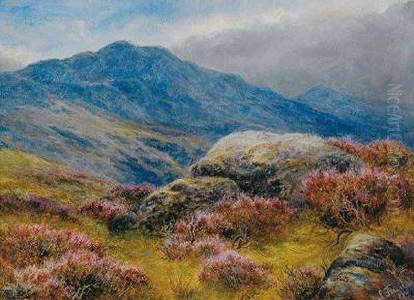 Knocknarling Hill Oil Painting by James Jnr Faed