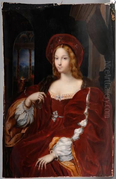 Portrait D'une Dame De Qualite Oil Painting by Faijer