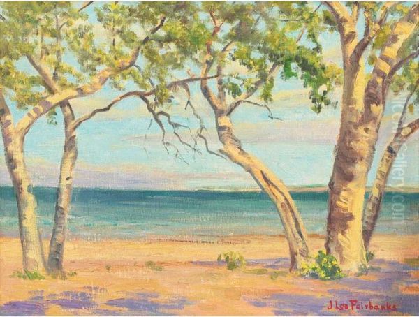 Coastal Landscape Oil Painting by John Leo Fairbanks