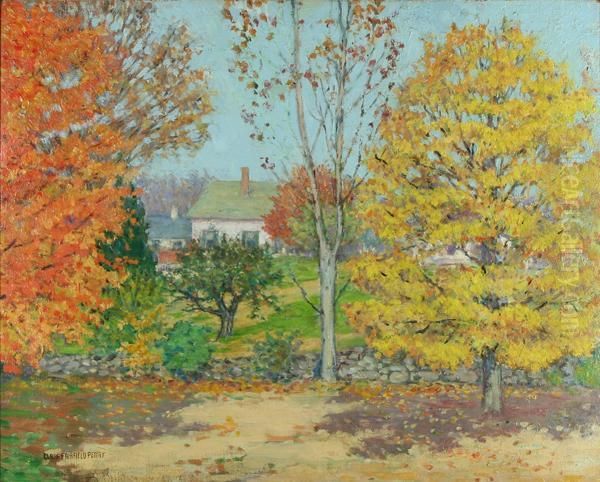 Autumn Vista Oil Painting by Clara Fairfield Perry