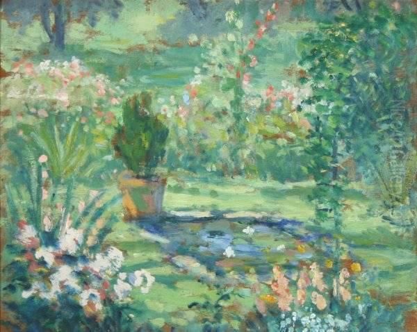 Springtime Blooms Oil Painting by Clara Fairfield Perry