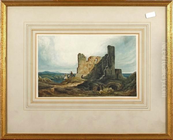 Great Hall And Kitchen Of Kendal Castle,westmoreland Oil Painting by Frederick William Fairholt