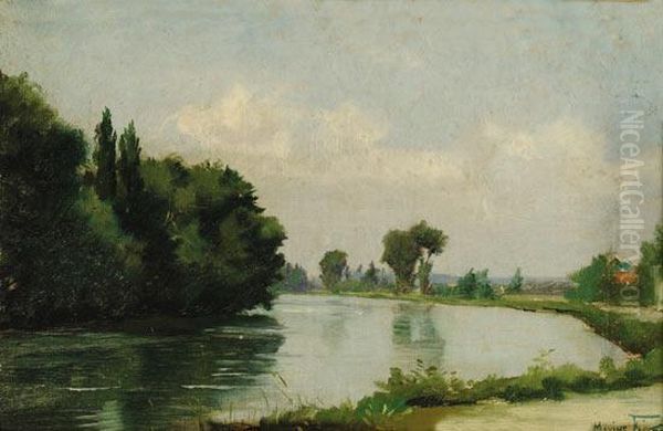 Les Bords De L'orne Oil Painting by Maxime Faivre