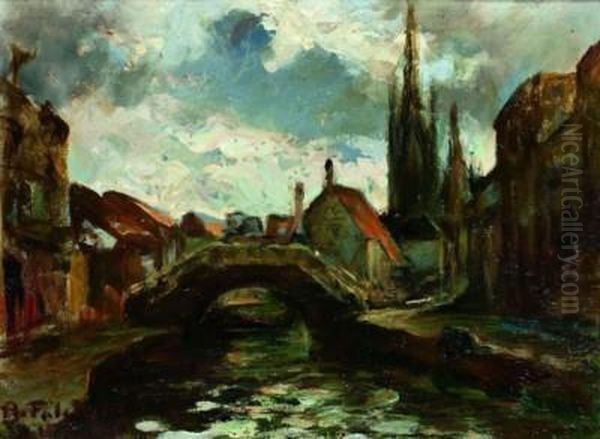 Canale Olandese Oil Painting by Alberto Falchetti