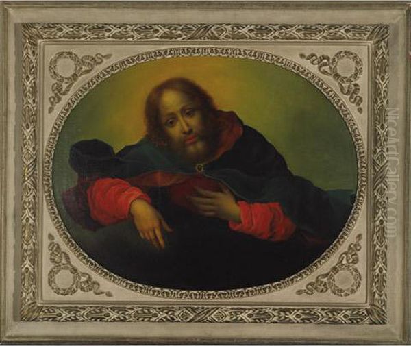 Christ [after Carlo Dolci] Oil Painting by Carlo Falcini