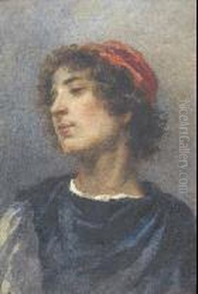 Ritratto Di Giovane Oil Painting by Arturo Faldi