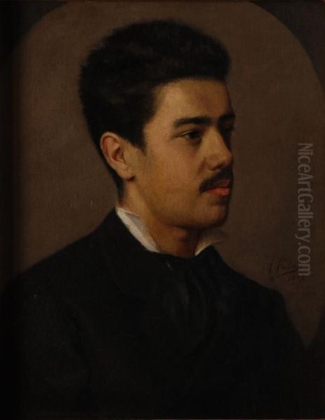 Ritratto Di Giovane Uomo Oil Painting by Arturo Faldi