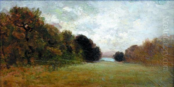 Paysage. Oil Painting by Louis-Clement Faller