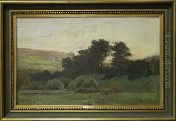 Paysage Oil Painting by Alphonse Cl. Antonin Fanart