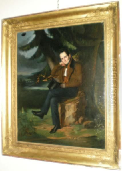 Ritratto Di Nobiluomo Oil Painting by Louis Joseph Fanelli-Semah