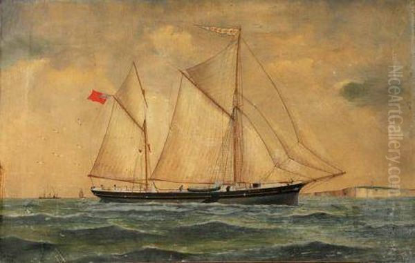 Study Of The Malvoisin At Sea Oil Painting by J. Fannen