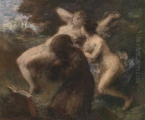 The Temptation Of St Anthony Oil Painting by Ignace Henri Jean Fantin-Latour