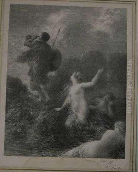 Scene Allegorique Oil Painting by Theodore Fantin-Latour