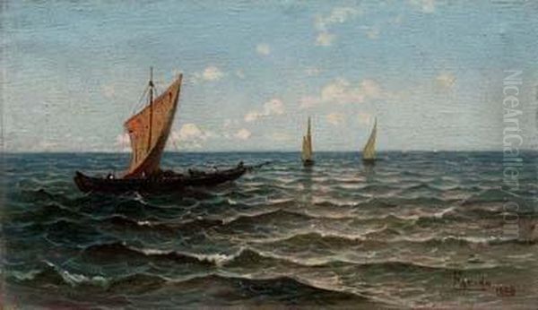 Marina - 1888 Oil Painting by Isodoro Farina