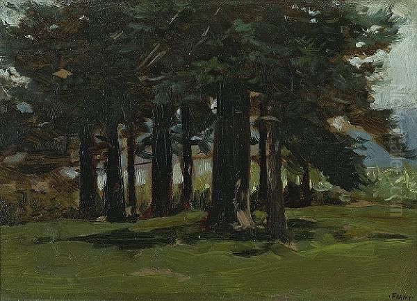 Stand Of Trees Oil Painting by Henry Farny