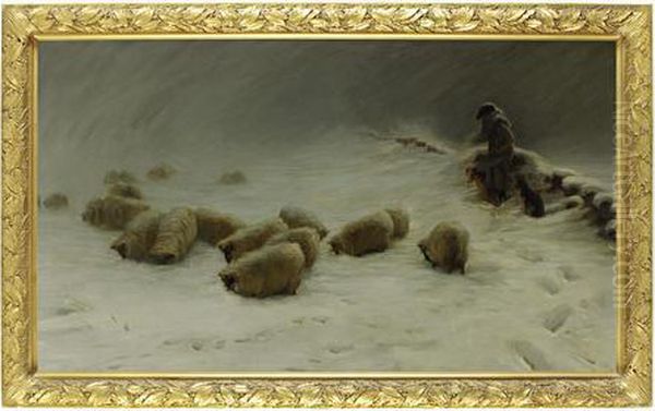 The Joyless Winter Day Oil Painting by Joseph Farquharson