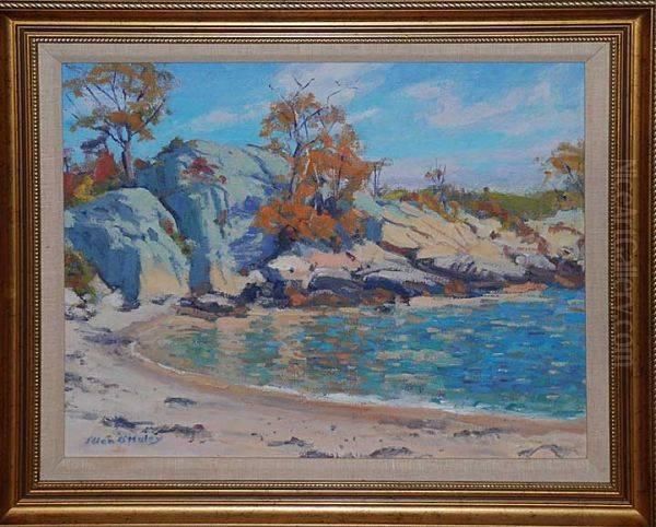 Childhood Beach Oil Painting by Ellen Frances Farr