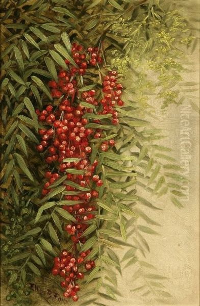 Pepper Tree Oil Painting by Ellen Frances Farr