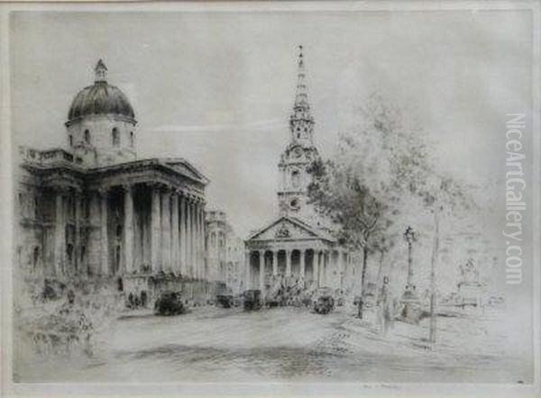 St. Paul's. Oil Painting by Frederick Arthur Farrell