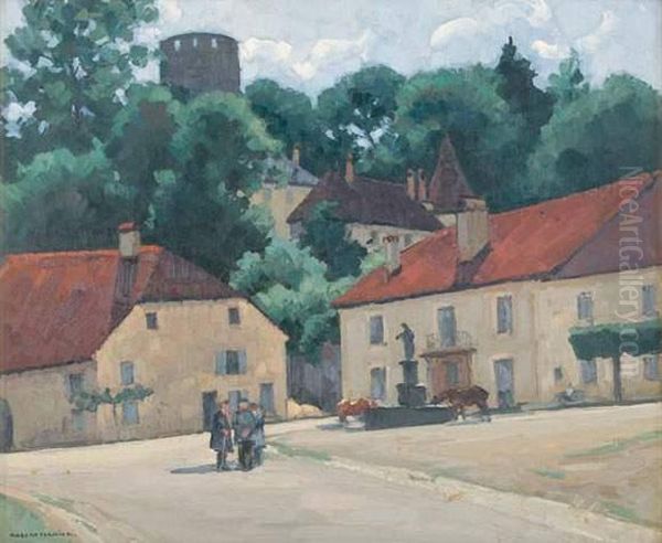 Village A Rupt-sur-saone Oil Painting by Robert Farrier